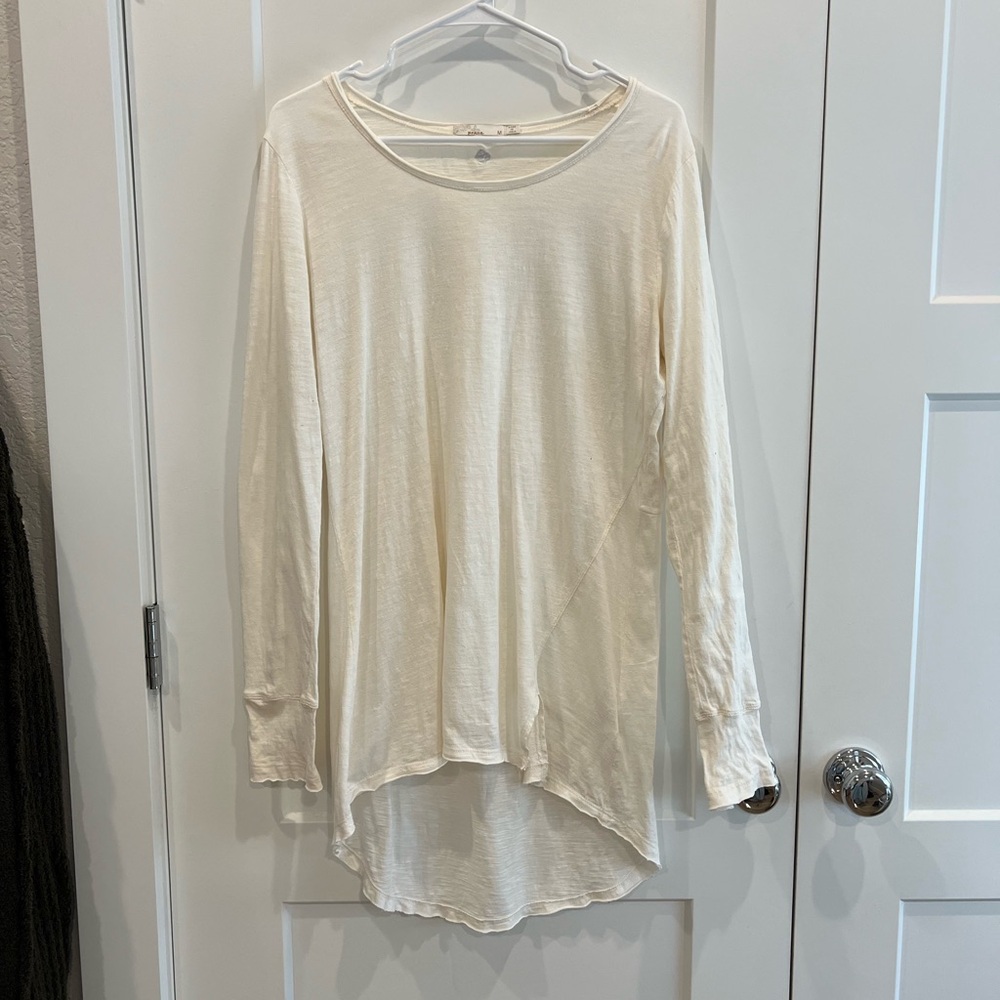 Prana cream women’s tunic long sleeve medium